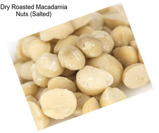 Dry Roasted Macadamia Nuts (Salted)