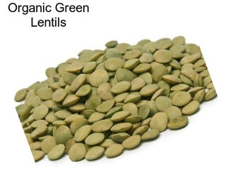 Organic Green Lentils