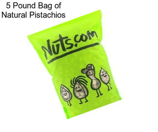 5 Pound Bag of Natural Pistachios