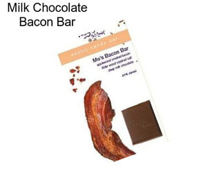 Milk Chocolate Bacon Bar