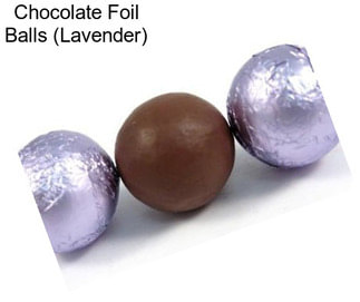 Chocolate Foil Balls (Lavender)