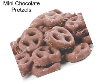 Mini Chocolate Pretzels