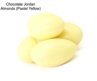 Chocolate Jordan Almonds (Pastel Yellow)