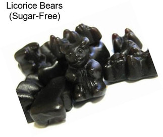 Licorice Bears (Sugar-Free)