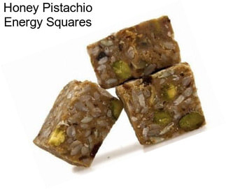 Honey Pistachio Energy Squares