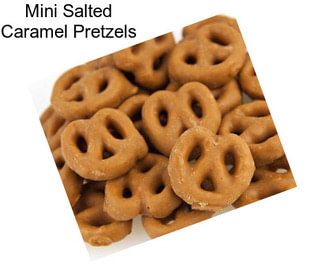 Mini Salted Caramel Pretzels