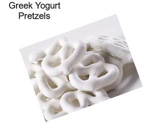 Greek Yogurt Pretzels