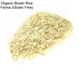 Organic Brown Rice Farina (Gluten Free)