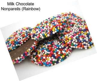 Milk Chocolate Nonpareils (Rainbow)