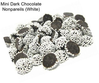 Mini Dark Chocolate Nonpareils (White)