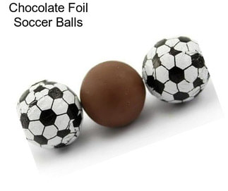 Chocolate Foil Soccer Balls