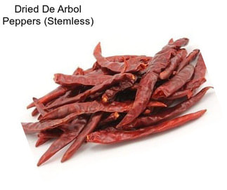 Dried De Arbol Peppers (Stemless)