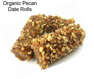 Organic Pecan Date Rolls