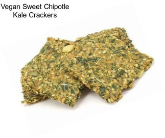 Vegan Sweet Chipotle Kale Crackers