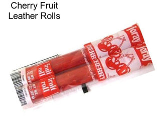 Cherry Fruit Leather Rolls