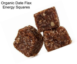 Organic Date Flax Energy Squares