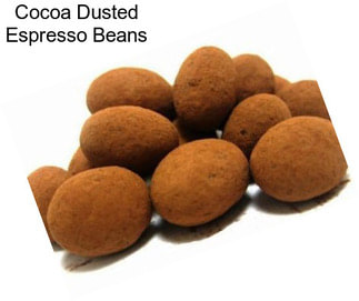 Cocoa Dusted Espresso Beans