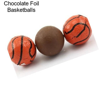 Chocolate Foil Basketballs