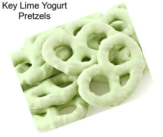 Key Lime Yogurt Pretzels
