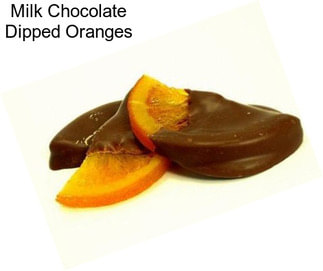 Milk Chocolate Dipped Oranges