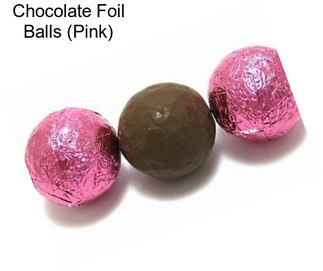 Chocolate Foil Balls (Pink)