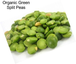 Organic Green Split Peas