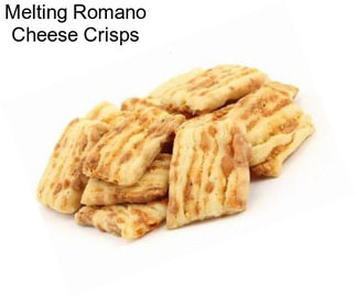 Melting Romano Cheese Crisps
