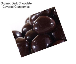 Organic Dark Chocolate Covered Cranberries