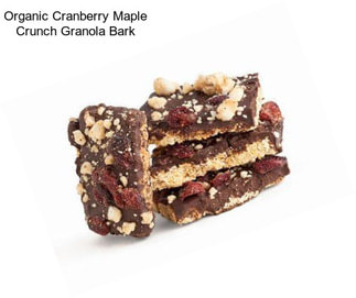 Organic Cranberry Maple Crunch Granola Bark