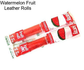 Watermelon Fruit Leather Rolls