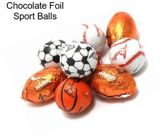 Chocolate Foil Sport Balls