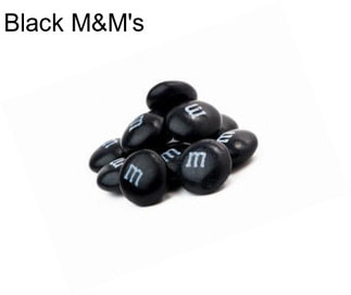 Black M&M\'s