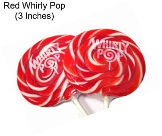 Red Whirly Pop (3 Inches)