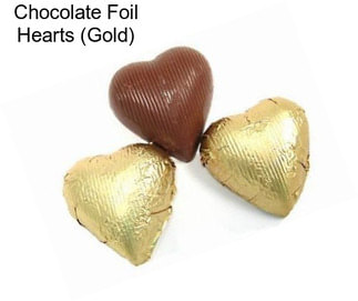 Chocolate Foil Hearts (Gold)