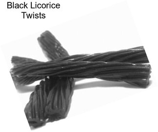 Black Licorice Twists