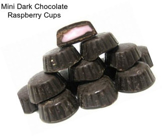 Mini Dark Chocolate Raspberry Cups