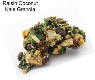 Raisin Coconut Kale Granola