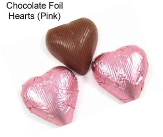 Chocolate Foil Hearts (Pink)