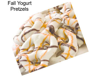 Fall Yogurt Pretzels