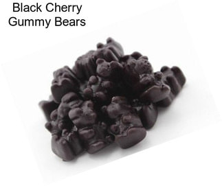Black Cherry Gummy Bears