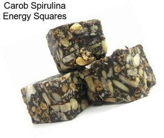 Carob Spirulina Energy Squares