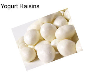 Yogurt Raisins