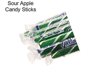Sour Apple Candy Sticks