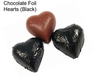 Chocolate Foil Hearts (Black)