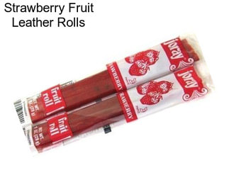 Strawberry Fruit Leather Rolls