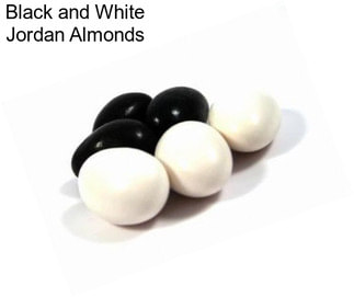 Black and White Jordan Almonds