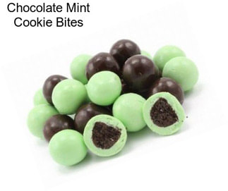 Chocolate Mint Cookie Bites