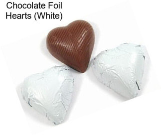 Chocolate Foil Hearts (White)