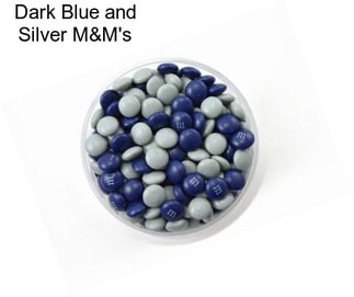 Dark Blue and Silver M&M\'s