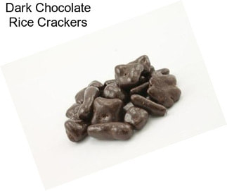 Dark Chocolate Rice Crackers